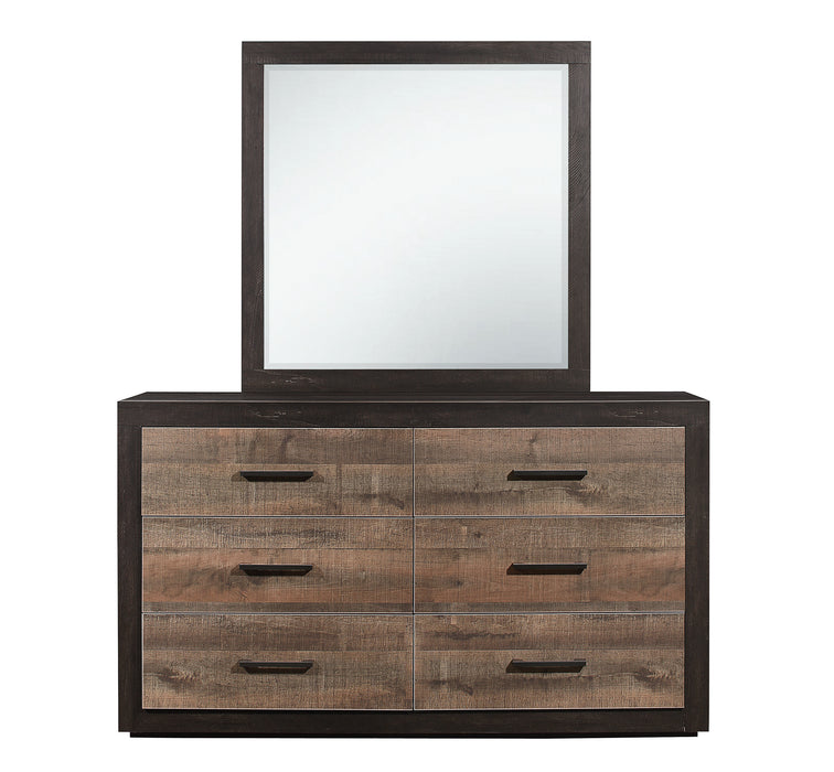 Miter Mirror in Gray/Brown - 1762-6