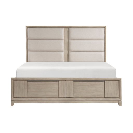 Mckewen Queen Platform Bed with Footboard Storage in Gray - 1820N-1 image