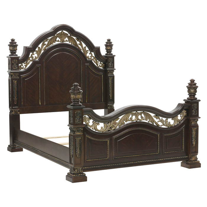 Catalonia (5)Eastern King Bed in Cherry - 1824K-1EK