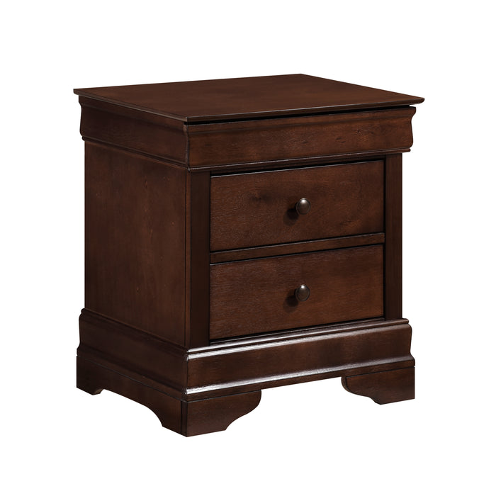 Abbeville Nightstand, Hidden Drawer in Cherry - 1856-4