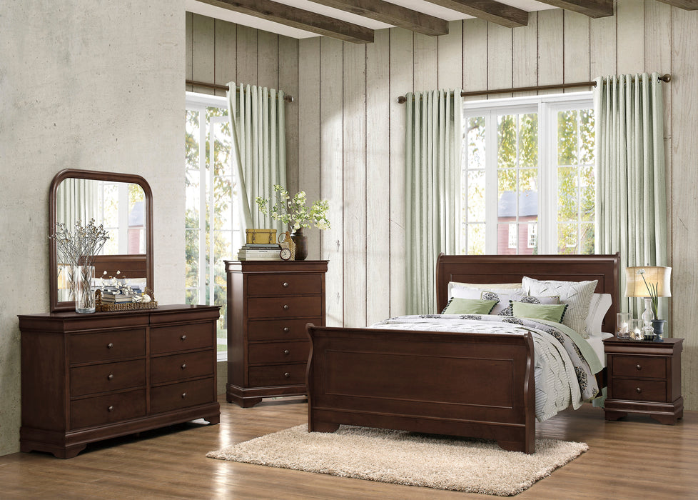 Abbeville Queen Bed in Cherry - 1856-1