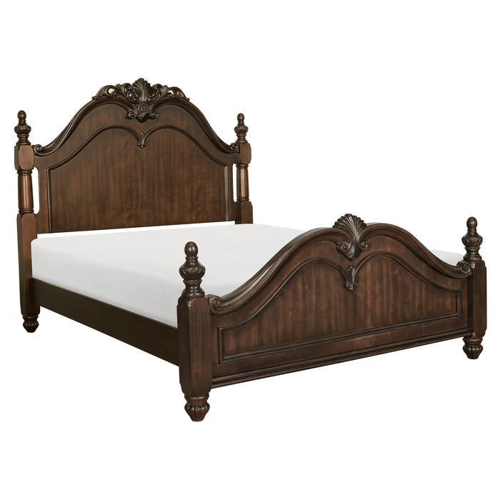 Mont Belvieu Eastern King Bed in Cherry - 1869K-1EK