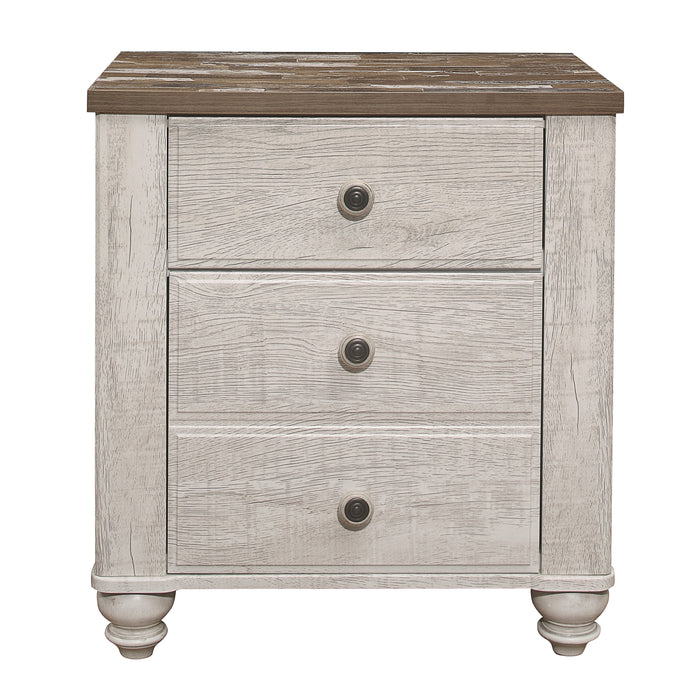 Nashville Nightstand in Brown/White - 1903-4 image