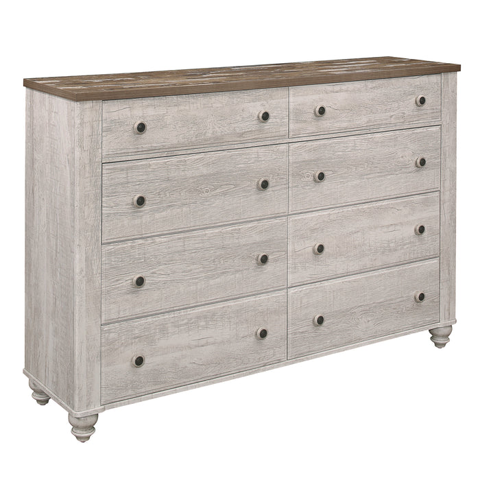 Nashville Dresser in White/Brown - 1903-5