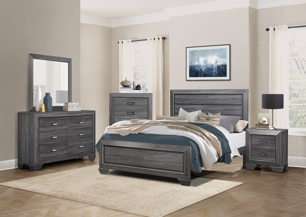 Beechnut Eastern King Bed in Gray - 1904KGY-1EK