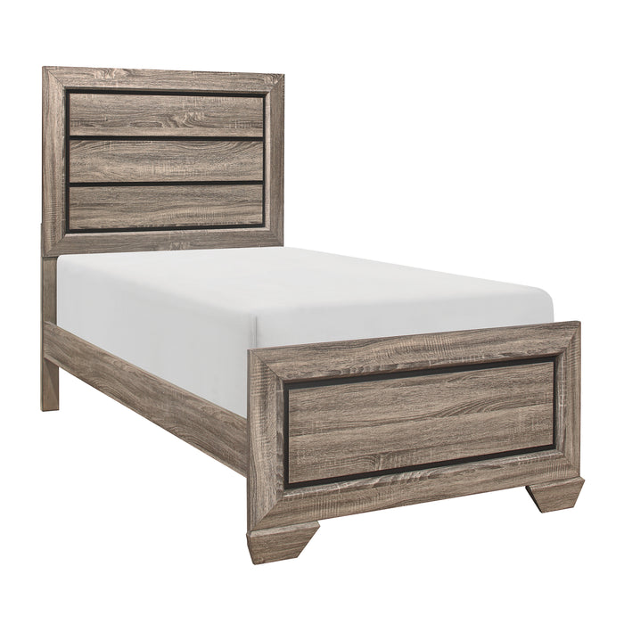 Beechnut Twin Bed in Natural/Brown/Black - 1904T-1