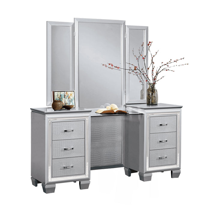 Allura (3)Vanity Dresser with Mirror in Transparent/Gold/Silver/Champagne - 1916-15* image