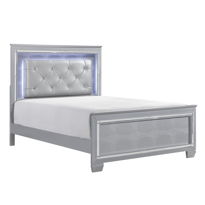 Allura (3)Queen Bed, LED Lighting in Gold/Silver/Champagne/Transparent - 1916-1*