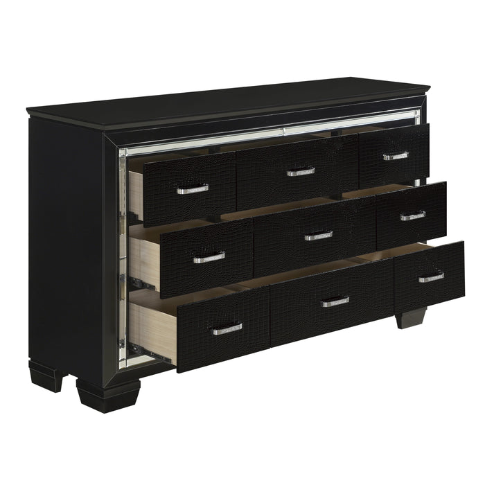 Allura Dresser in Black/Transparent - 1916BK-5