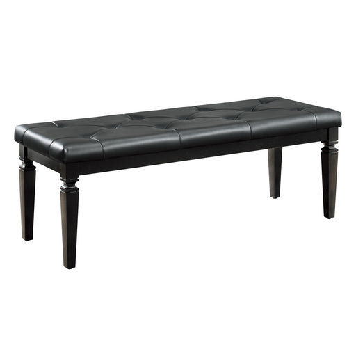 Allura Bed Bench in Transparent/Black - 1916BK-FBH image