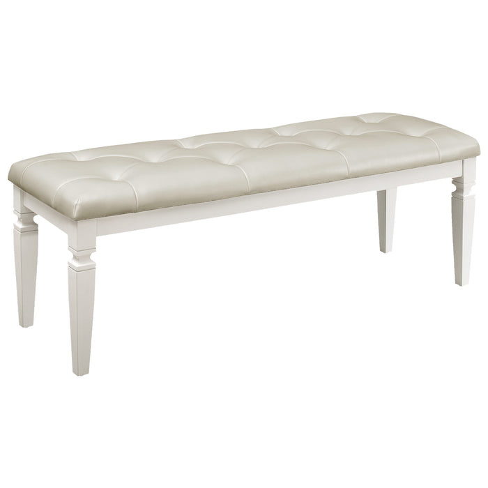 Allura Bench in White/Transparent - 1916W-FBH