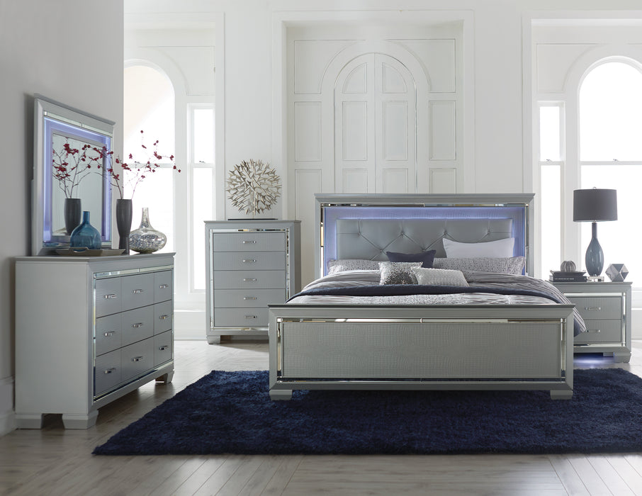 Allura (3)Eastern King Bed, LED Lighting in Gold/Silver/Champagne/Transparent - 1916K-1EK*