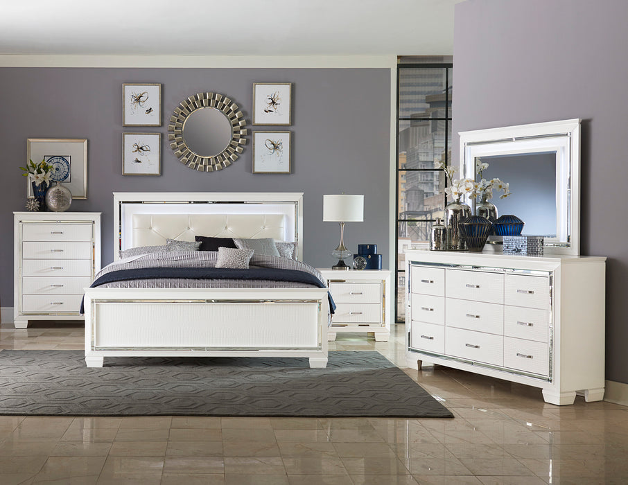 Allura (3)Full Bed, LED Lighting in Transparent/White - 1916FW-1*