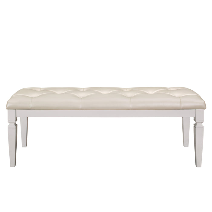 Allura Bench in White/Transparent - 1916W-FBH image