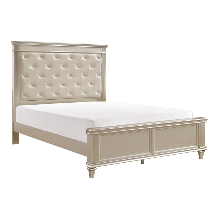 Celandine Full Bed in Gold/Silver/Champagne - 1928F-1