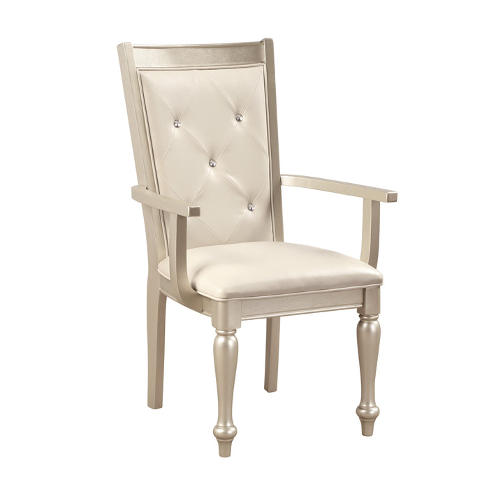 Celandine Arm Chair in Gold/Silver/Champagne - 1928A