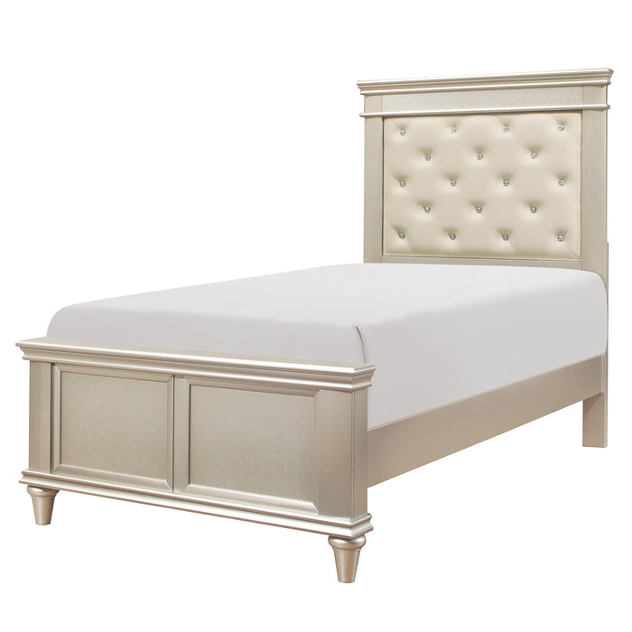 Celandine Twin Bed in Gold/Silver/Champagne - 1928T-1