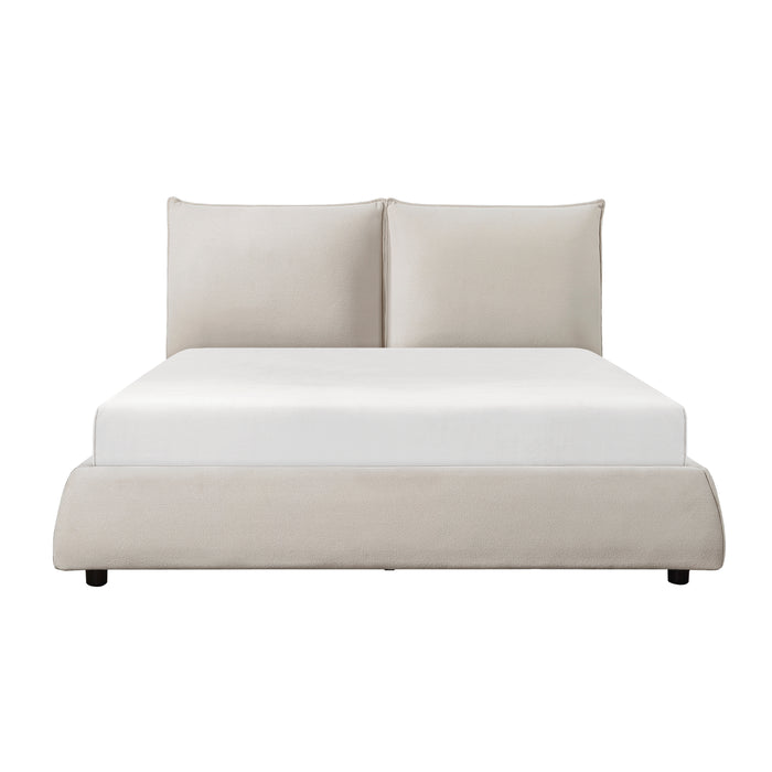 Linna Full Platform Bed in Beige - 1930F-1 image