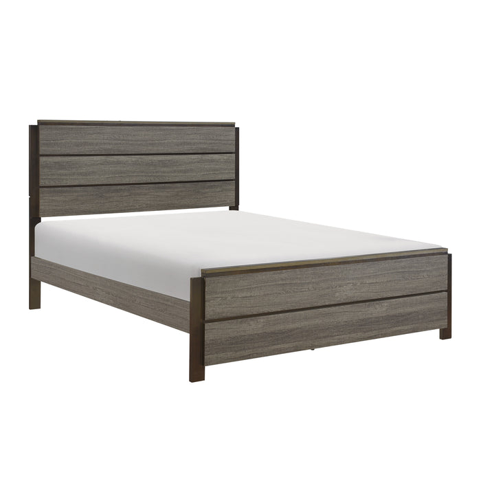 Vestavia Eastern King Bed in Gray/Brown - 1936K-1EK