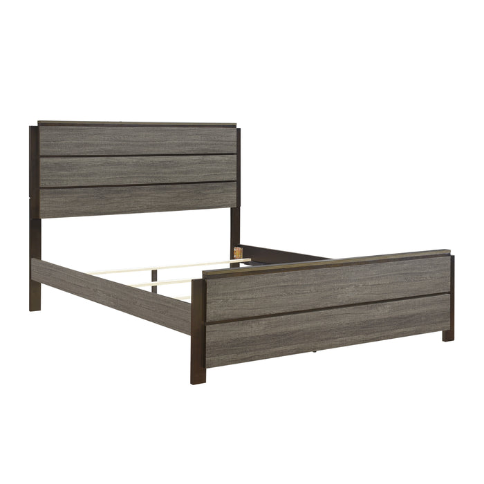 Vestavia Eastern King Bed in Gray/Brown - 1936K-1EK