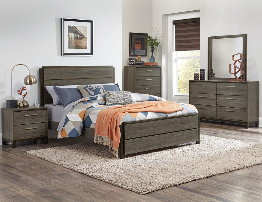 Vestavia Full Bed in Brown/Gray - 1936F-1