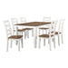 Dobson 7-Piece Pack Dinette Set in Cherry/White - 5894N-7P image