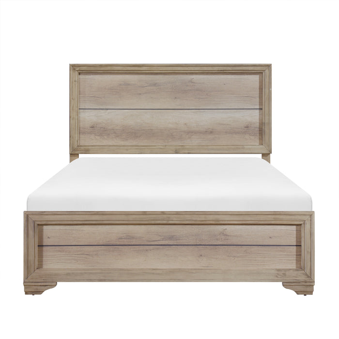 Lonan Queen Bed in Natural - 1955-1 image