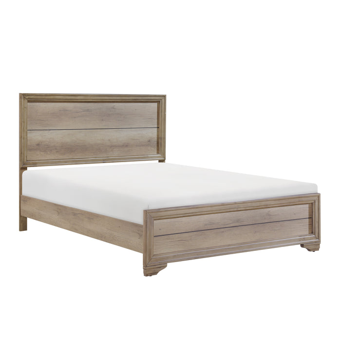 Lonan Queen Bed in Natural - 1955-1