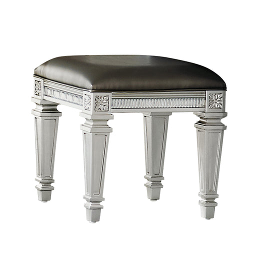 Bevelle Vanity Stool in Gray/Transparent/Gold/Silver/Champagne - 1958-14 image