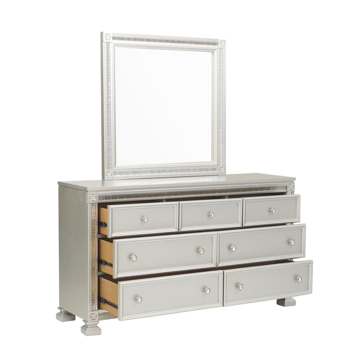 Bevelle Dresser in Transparent/Gold/Silver/Champagne/Gray - 1958-5