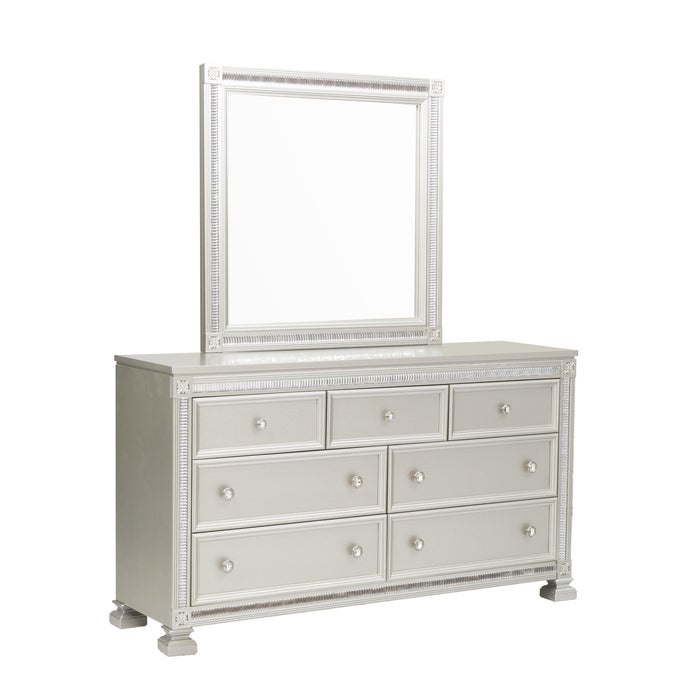 Bevelle Dresser in Transparent/Gold/Silver/Champagne/Gray - 1958-5