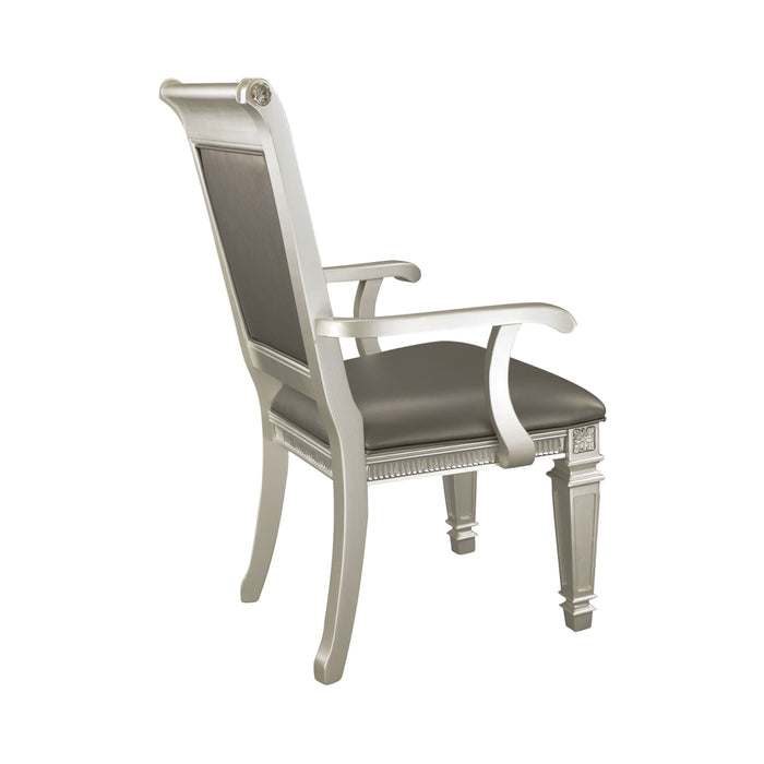 Bevelle Arm Chair in Gray/Gold/Silver/Champagne/Transparent - 1958A