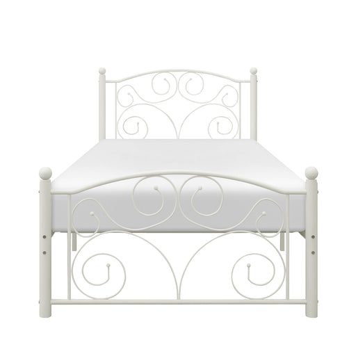 Pallina Twin Platform Bed in White - 2021TW-1 image