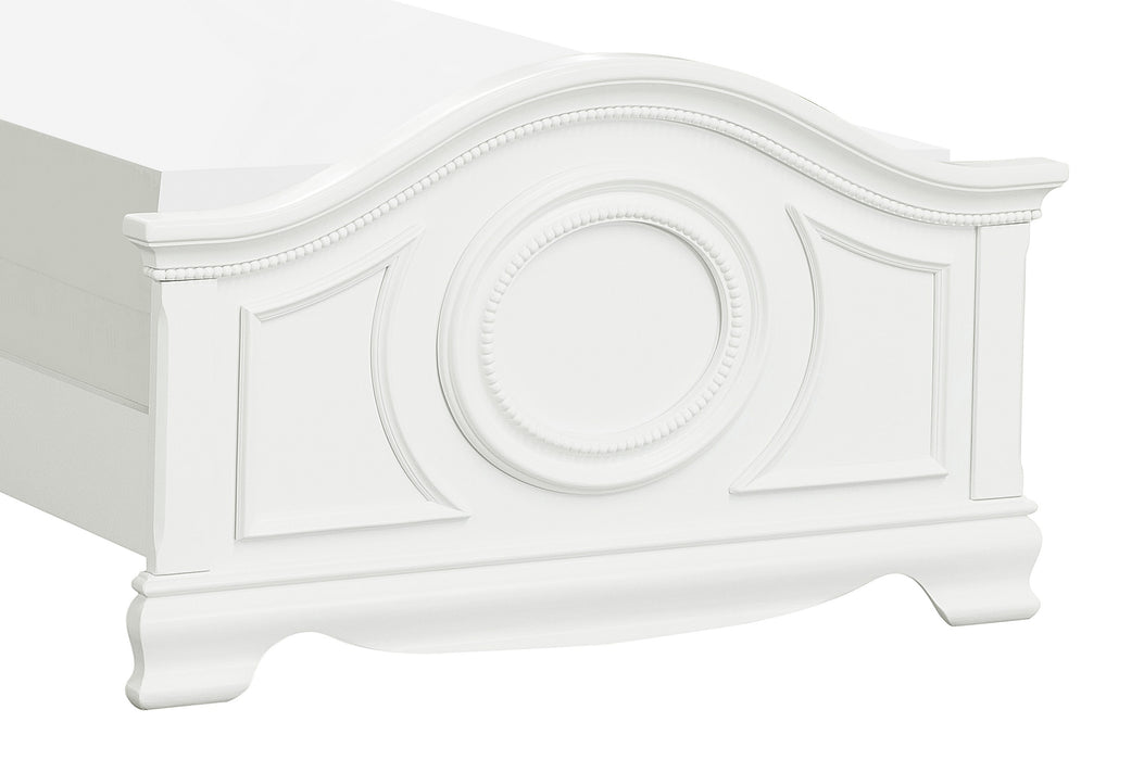 Lucida Full Bed in White - 2039FW-1