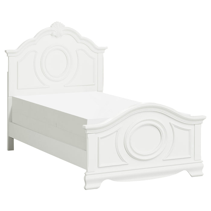 Lucida Full Bed in White - 2039FW-1