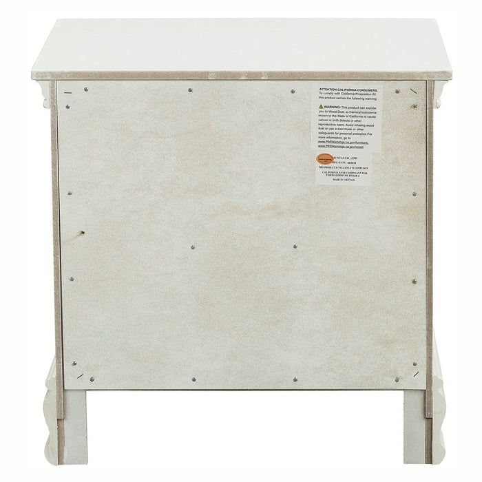 Lucida Nightstand in White - 2039W-4