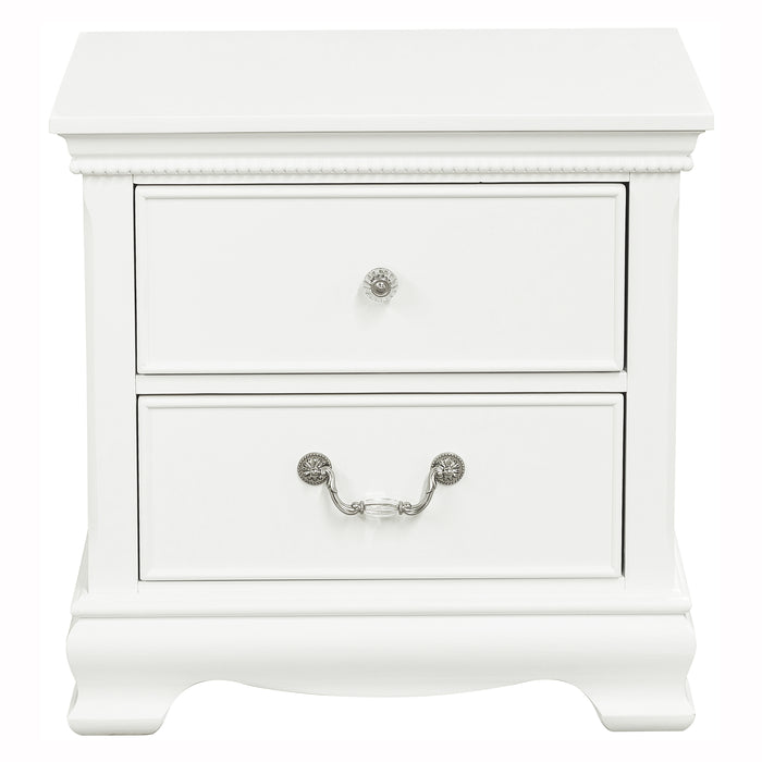 Lucida Nightstand in White - 2039W-4 image