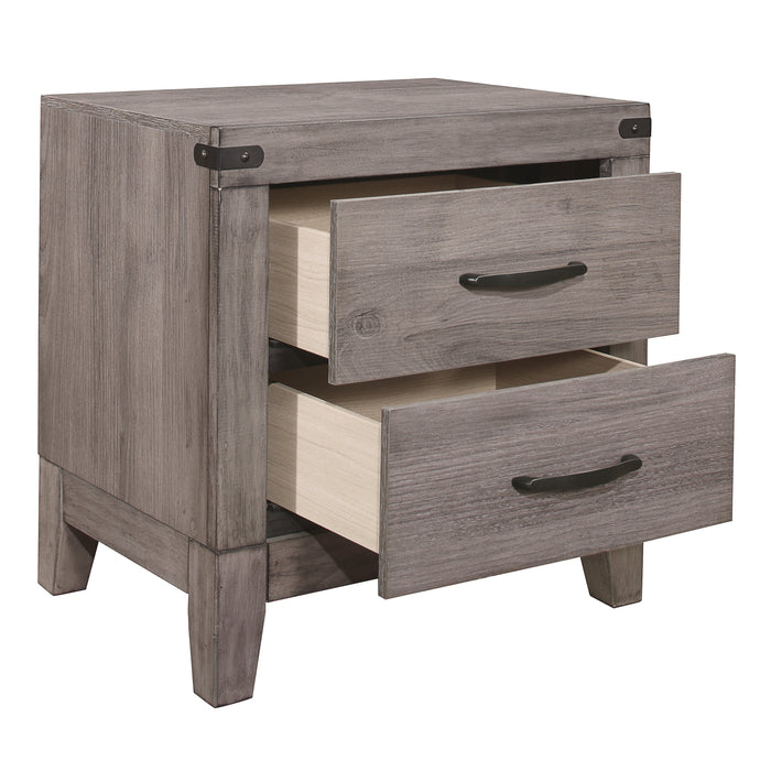 Woodrow Nightstand in Gray - 2042-4