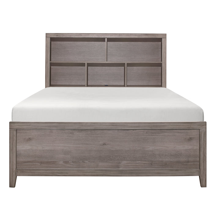 Woodrow Queen Platform Bed in Gray - 2042NB-1 image