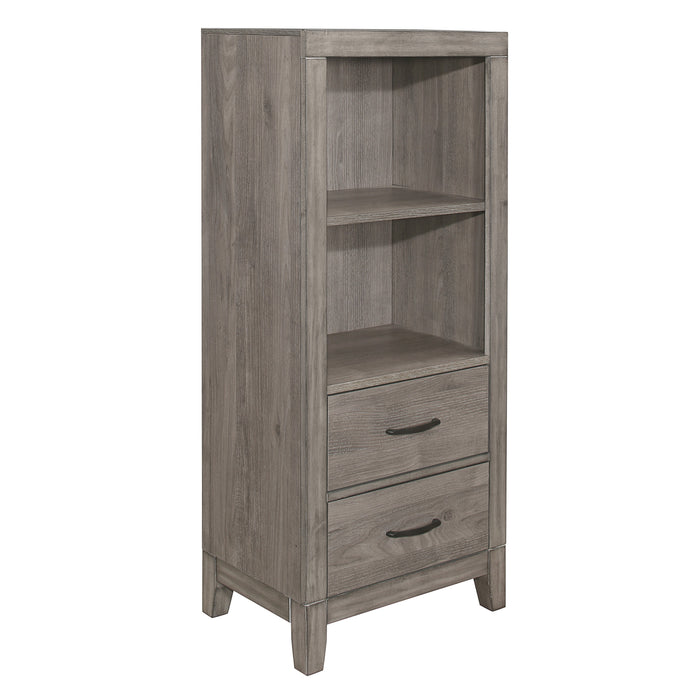 Woodrow Pier/Tower Nightstand in Gray - 2042NB-10