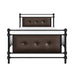 Jayla Twin Platform Bed in Brown/Black/Metal - 2050T-1 image