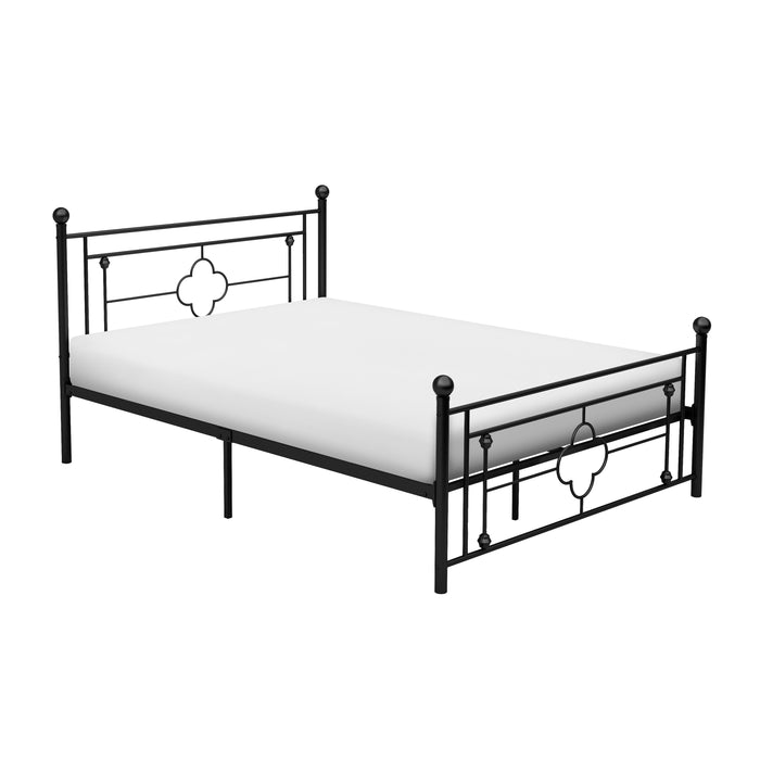 Morris Full Platform Bed in Metal/Black - 2051FBK-1