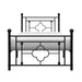 Morris Twin Platform Bed in Black/Metal - 2051TBK-1 image