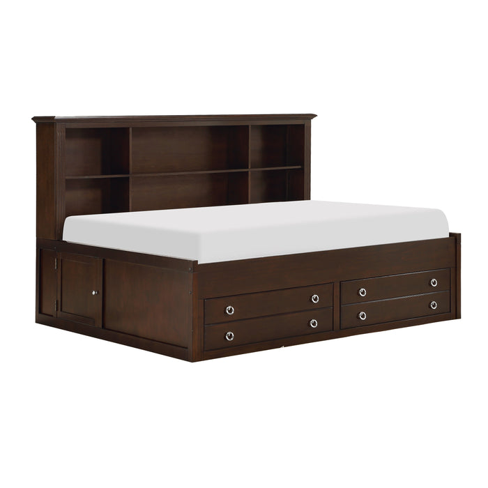 Meghan Full Lounge Storage Bed in Cherry/Espresso - 2058CPRF-1