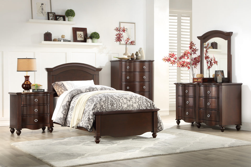 Meghan Full Bed in Cherry/Espresso - 2058CF-1