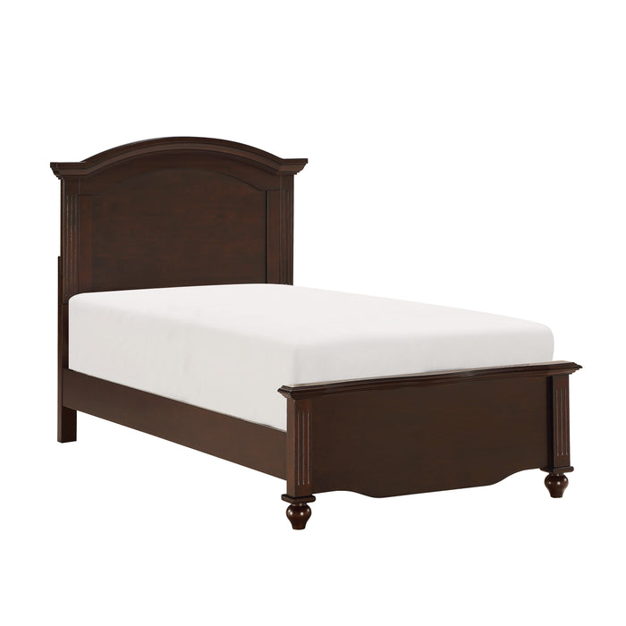 Meghan Twin Bed in Cherry/Espresso - 2058CT-1