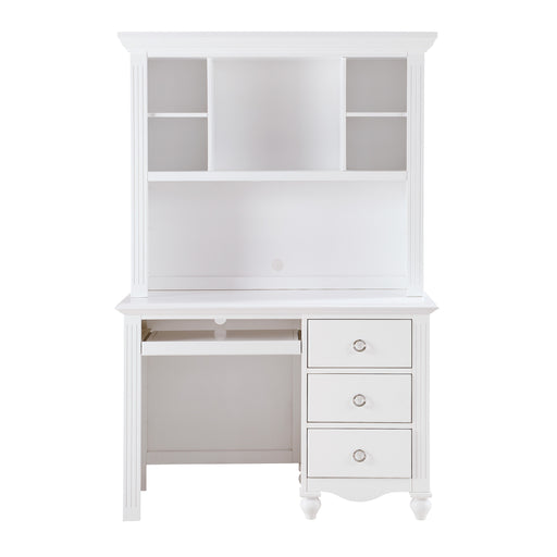 Meghan (2) Writing Desk with Hutch in White - 2058WH-14* image