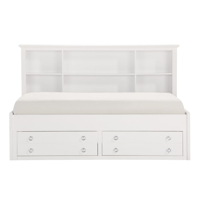 Meghan Full Lounge Storage Bed in White - 2058WHPRF-1 image