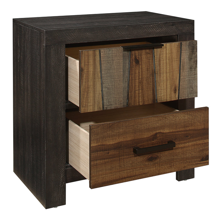 Cooper Nightstand in Gray/Multi/Brown - 2059-4