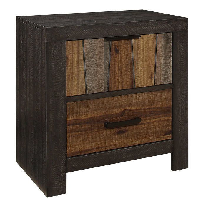 Cooper Nightstand in Gray/Multi/Brown - 2059-4